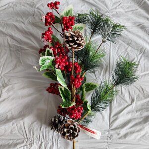 NEW Ashland Artificial Christmas Greenery With Snow Bush Piece Holiday Décor